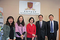 Representatives of CUHK and Nanjing University pose for a group photo after the meeting